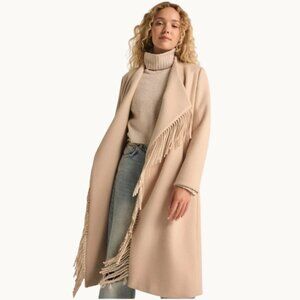 NWT Z Supply Alchemist Fringe Coat Oversized Shawl Collar Boho Western Duster M